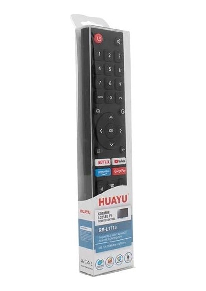 RM-L1718 Changhong Netflıx- Youtube- Prıme Vıdeo- Google Play Tuşlu Unıversal Lcd-Led Tv Kumanda fiyatları