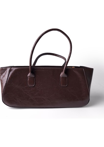 3032 Dikdörtgen Kasa Omuz Çantası Acı Kahve