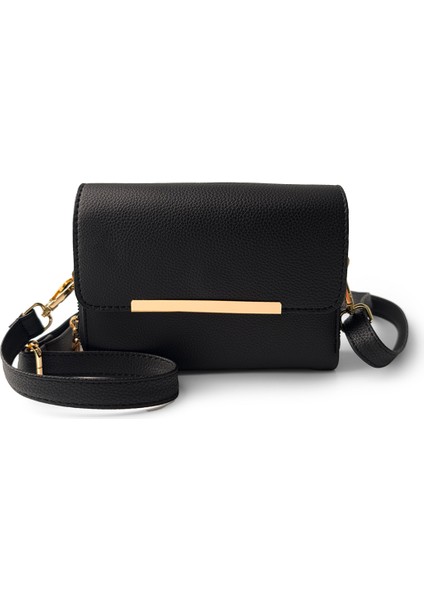 ARM-381 Pia Deri Çanta Siyah
