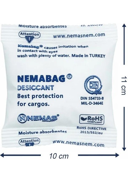 Nem Alıcı - Rutubet - Küf ve Koku önleyici Paket 50GR (100 Adet) fiyatları
