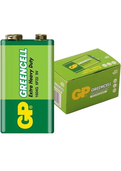 1604G-B Greencell 9 Volt Pil (10'lu Paket)