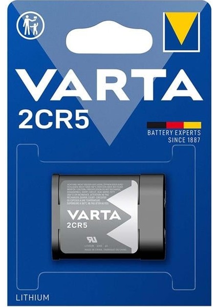 Varta 2cr5 Lityum 6 Volt Fotoğraf Makinesi Pili