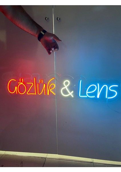 LED Gözlük ve Lens Yazısı