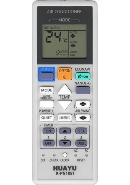 K-PN1851 Universal Ac Panasonic Klima Kumandası