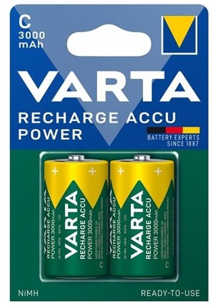 HR14 3000MAH C Orta Boy 1.2 Volt Ni-Mh Şarjlı Pil 2li Paket (Şarj Edilebilir) modelleri