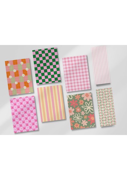 Scrapbook Seti - 18 Büyük - 6 Küçük Parça / Sticker modelleri