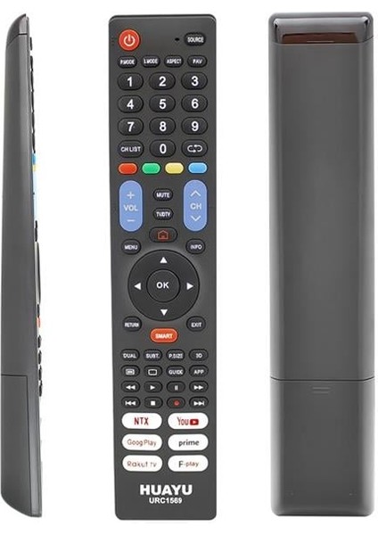 URC1569 Netflix-Youtube-Prime Video-Google Play Tuşlu 7in1 Universal LCD LED Tv Kumandası