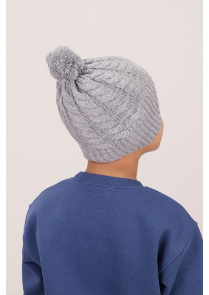 Minima Bebek Ponponlu Gri Örgü Bere – Kulak Kapatmalı, Yumuşak ve Sıcak Tutucu Kışlık indirimleri