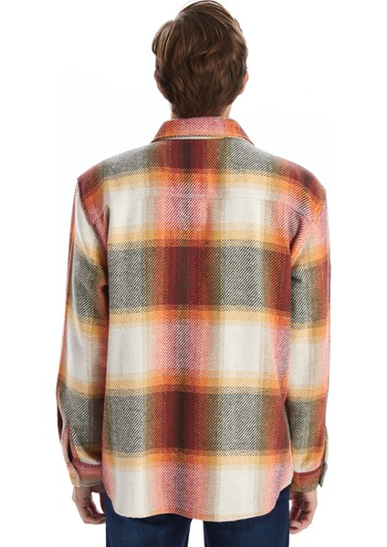 Yeni Sezon Regular Fit Uzun Kollu Ekose Erkek Oduncu Gömlek fırsatları