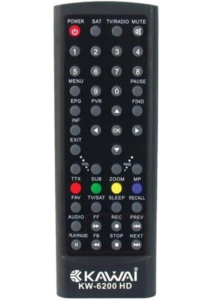 KW-6200 Hd Uydu Alıcı Kumandası