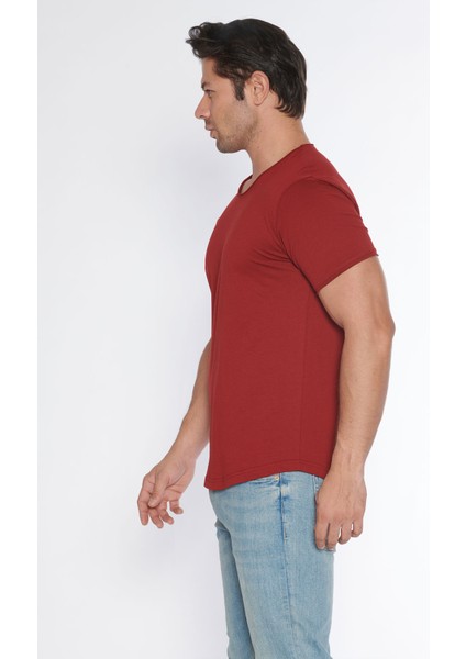 Erkek Geniş Yaka %100 Pamuk Salaş T-Shirt modelleri