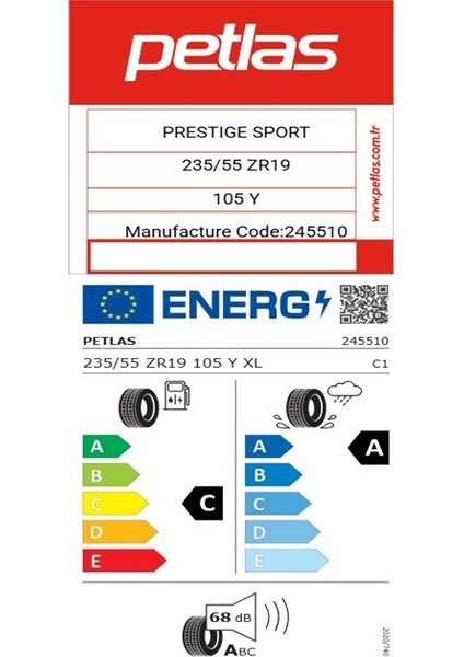 235/55 ZR19 Tl 105Y Xl Prestıge Sport Yaz Lastiği (Üretim TAEIHI:2025) fiyatları