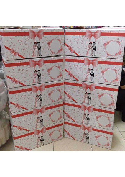 Çeyiz Kolisi Çeyiz Kolim Bohça Kolisi 59X36X26 Ölçüde 10 Adet