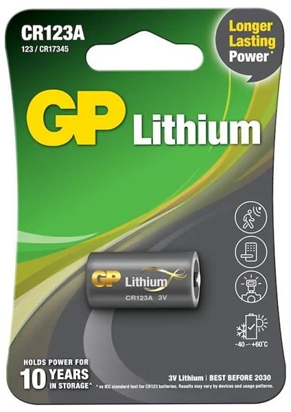 CR123A Fotograf Makinesi Pili