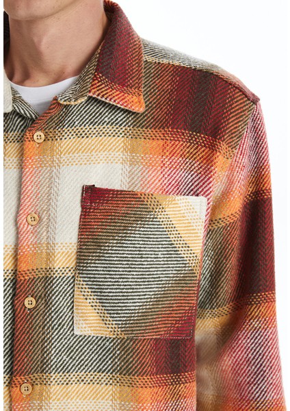 Yeni Sezon Regular Fit Uzun Kollu Ekose Erkek Oduncu Gömlek modelleri