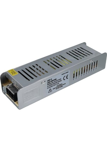 ALN-M12165S 12 Volt 16.5 Amper 200 Watt Slim Metal Kasa Adaptör 200X60X40MM fiyatları