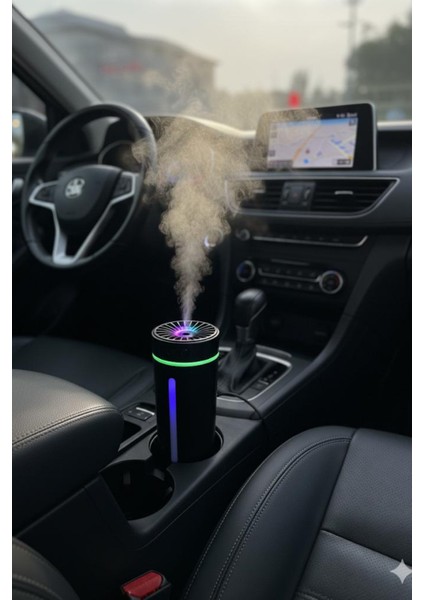 KT-H04 Siyah Oto Içi Ofis Ev Hava Nemlendirici Işıklı Buhar Koku Makinası modelleri