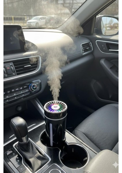 KT-H04 Siyah Oto Içi Ofis Ev Hava Nemlendirici Işıklı Buhar Koku Makinası indirimleri