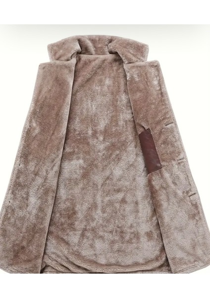 Cepleri Kapaklı Hakiki Koyun Derisi Uzun Kaban Içi ve Yakası Kürklü indirimleri