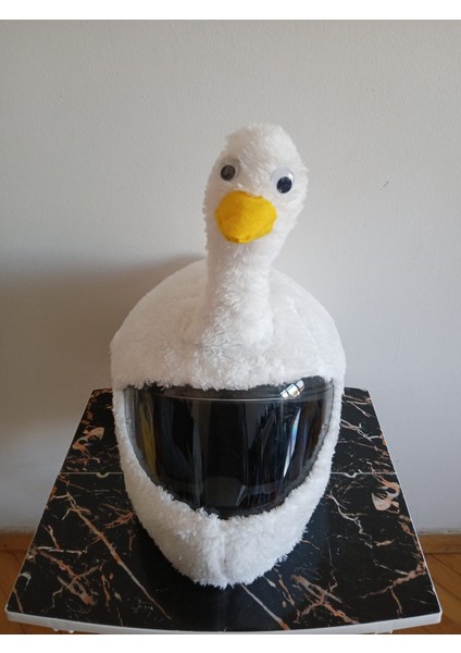 Peluş Ördek Kask Kılıfı Kask Süsü
