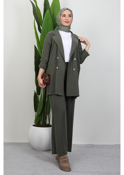 Elvin Pantolonlu Takım Haki modelleri