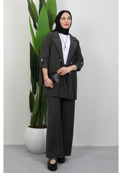 Elvin Pantolonlu Takım Füme modelleri