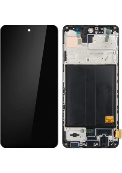 Samsung Uyumlu A515 A51 LCD Ekran Çıtalı Tam Ekran OLED