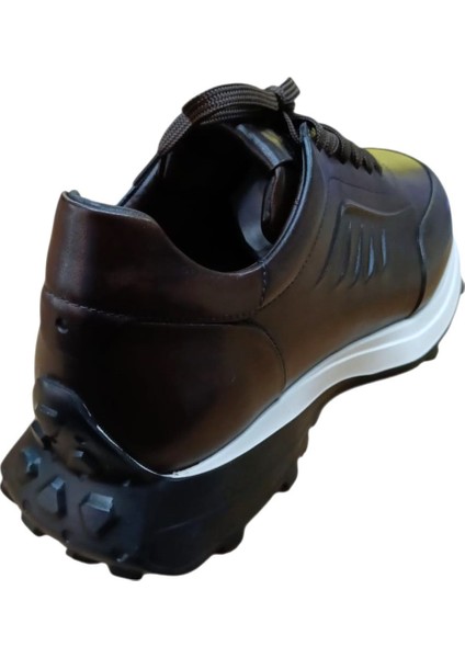 L5673 Erkek Hakiki Deri Eva Casual Günlük Ayakkabı Kahve fırsatları