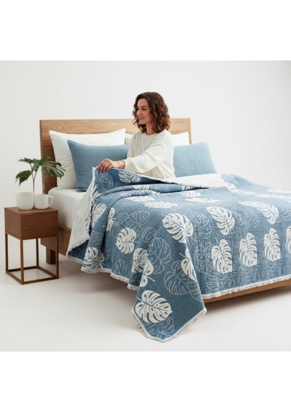 Forest Yatak Örtüsü Seti – %100 Pamuk, Nefes Alabilir ve Yumuşak Dokulu