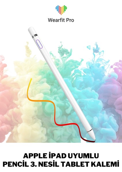 Weafitpro Apple Cihazlara Uyumlu Pencil 3.nesil Tablet Kalemi