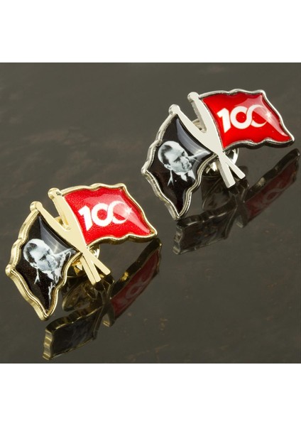 Sepetim Cumhuriyetin 100. Yılına Özel Yaka Rozet-Sarı fiyatları