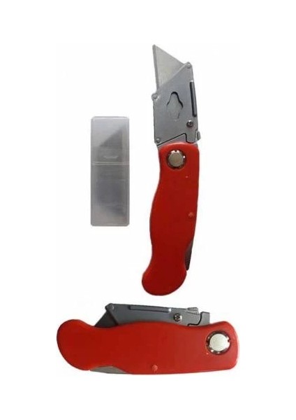 Katlanabilir Halıfleks Maket Bıçağı Üçgen Uçlu Falçata