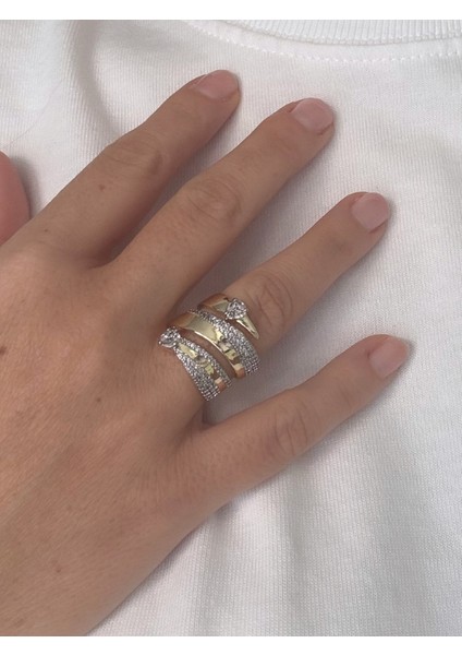 Sarmal Zirkon Taşlı Yüzük fiyatları