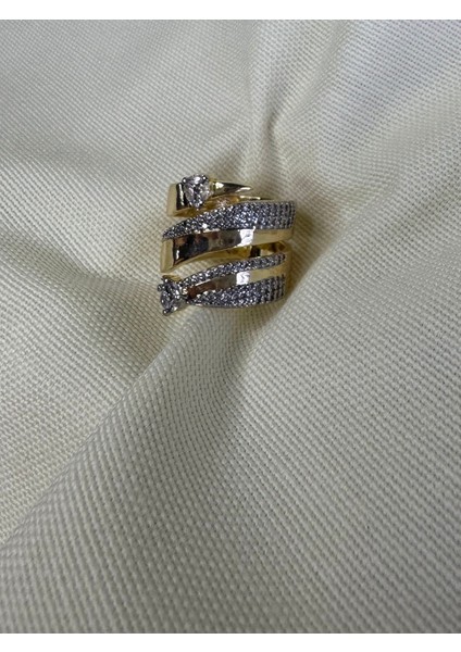 Sarmal Zirkon Taşlı Yüzük modelleri