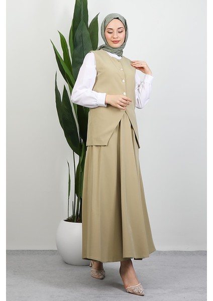 Meyra Yelek Etekli Takım Soft Yeşil fırsatları