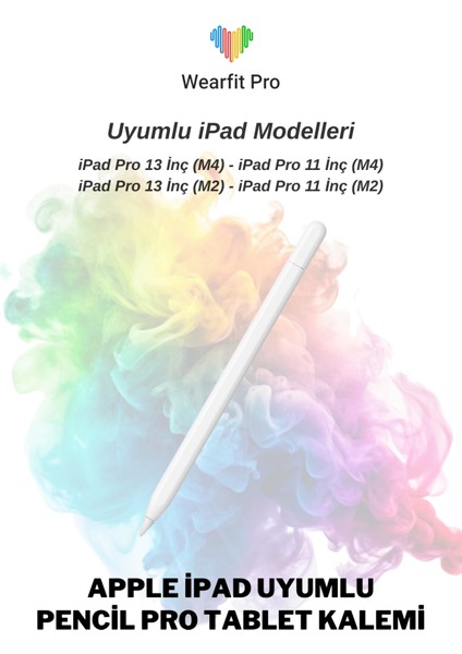 Weafitpro Apple Ipad Uyumlu Pencil Pro Tablet Kalemi
