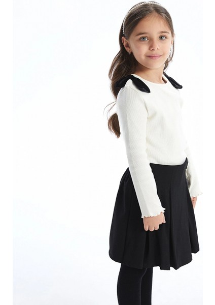 Lcw Kids Ekru Bisiklet Yaka Kurdele Detaylı Kız Çocuk Bluz fiyatları