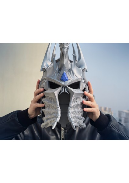 Lich King Miğferi Gerçek Boyut Lich King Helmet modelleri