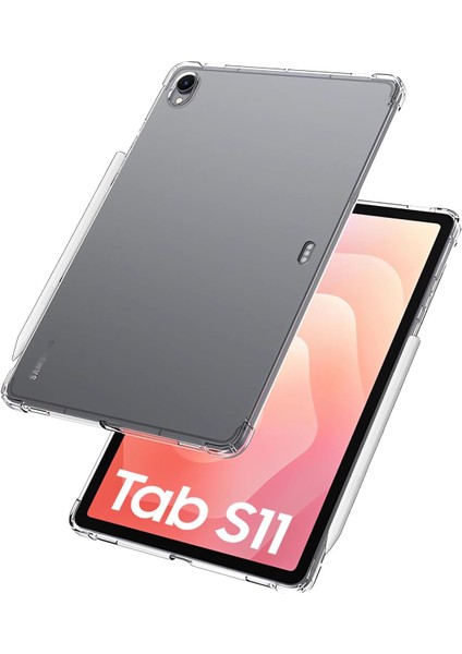 Samsung Galaxy S11 (X730) 11.0 Inç Uyumlu Köşe Korumalı Nitro Şeffaf Tablet Kılıfı