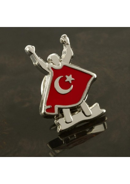 Sepetim Ay Yıldız Yaka Rozet-Gümüş Rengi modelleri