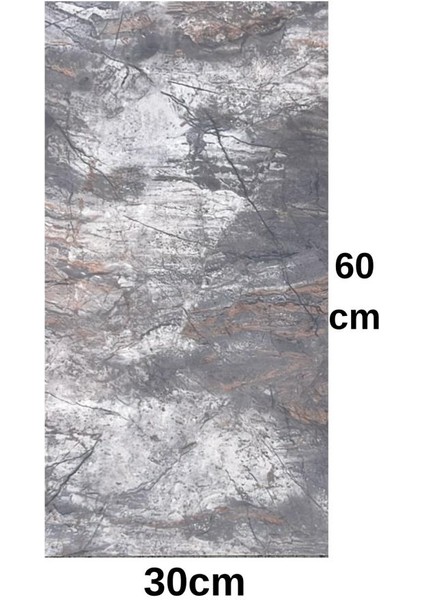 60X30CM Shiny Kaotik Mermer Desenli Yapışkanlı Mutfak Banyo Kaplama Duvar Paneli Kağıdı TX-041 fiyatları