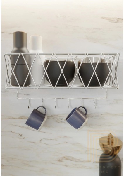 Mutfak Rafı Lüks Modern Gümüş Metal Baharatlık Rafı Organizer Düzenleyici fiyatları