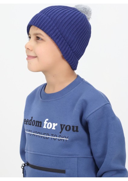 Minima Bebek Ponponlu Mavi Örgü Bere – Yumuşak, Sıcak Tutucu Kışlık modelleri