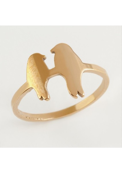 Sepetim Kuş Lüks Çelik Yüzük-Bronz fiyatları