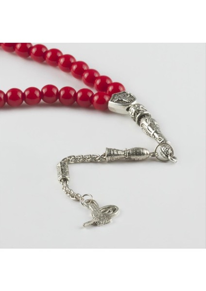 Sepetim Mercan Doğaltaş Tesbih 8 Mm-Gümüş Rengi fiyatları