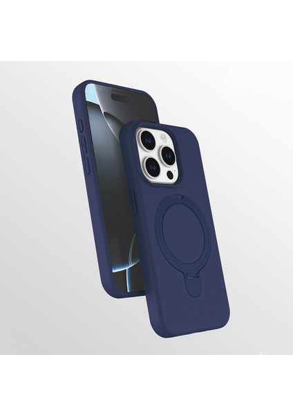 Apple Iphone 16 Pro Kılıf Magsafeli Standlı Mat Samara Kapak