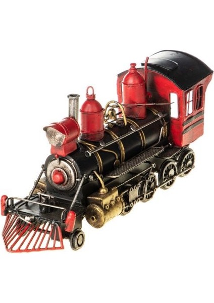 Retro Metal Buharlı Tren Maketi Lokomotif