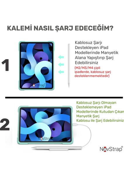 Apple iPad Pro 11 (M4/m5) ile Uyumlu Dokunmatik Tablet Kalemi Avuç Içi Reddi Pencil C10A Manyetik Şarjlı Kısayol Tuşlu Bluetooth Stylus