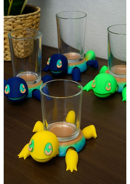 Bardak Altlığı Kaplumbağa (Farklı Renklerle Gelebilir)