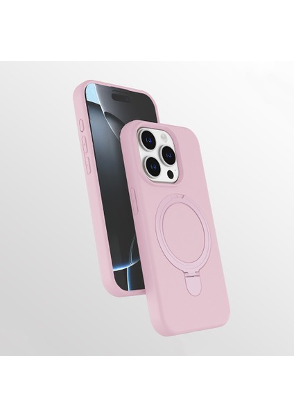Apple Iphone 16 Pro Kılıf Magsafeli Standlı Mat Samara Kapak
